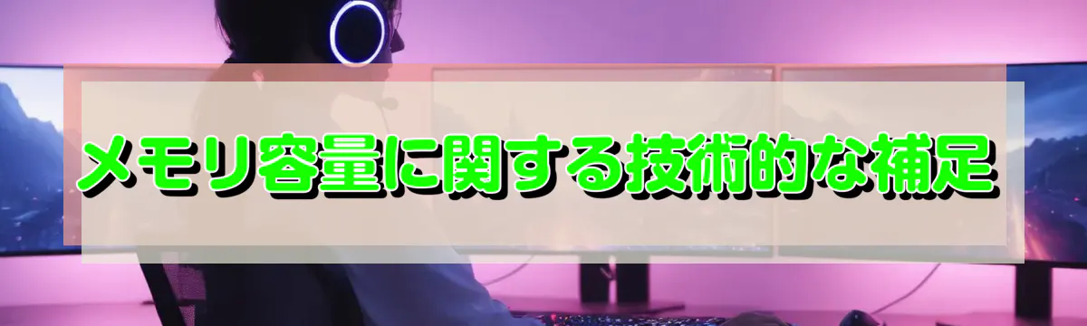 メモリ容量に関する技術的な補足