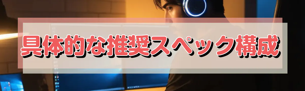 具体的な推奨スペック構成