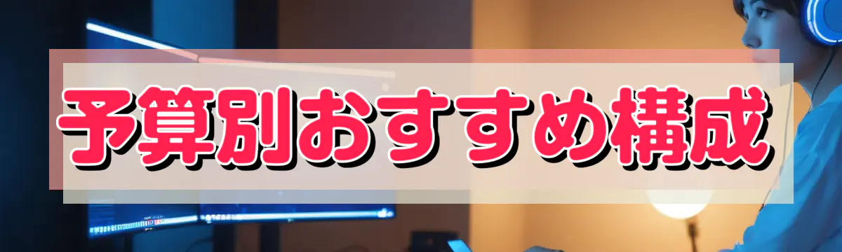 予算別おすすめ構成