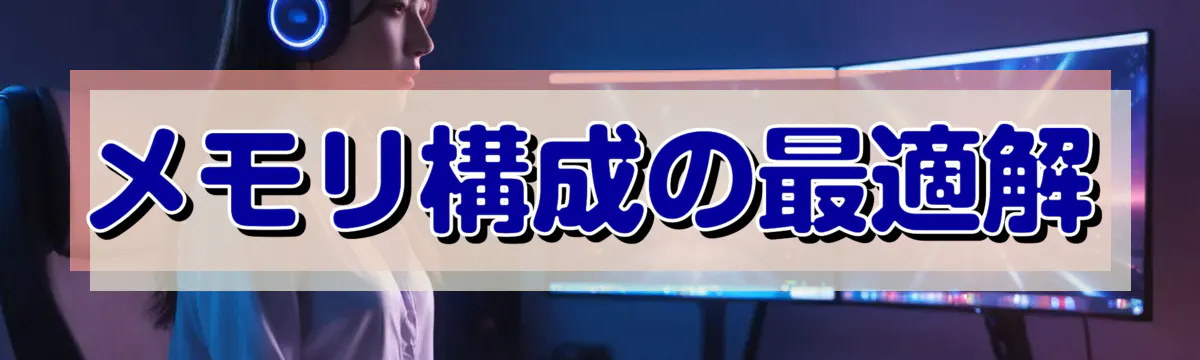 メモリ構成の最適解