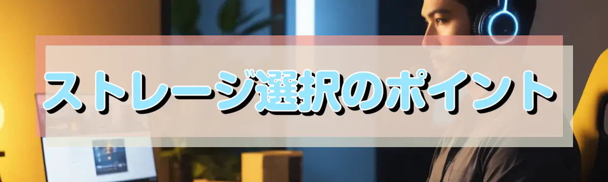 ストレージ選択のポイント