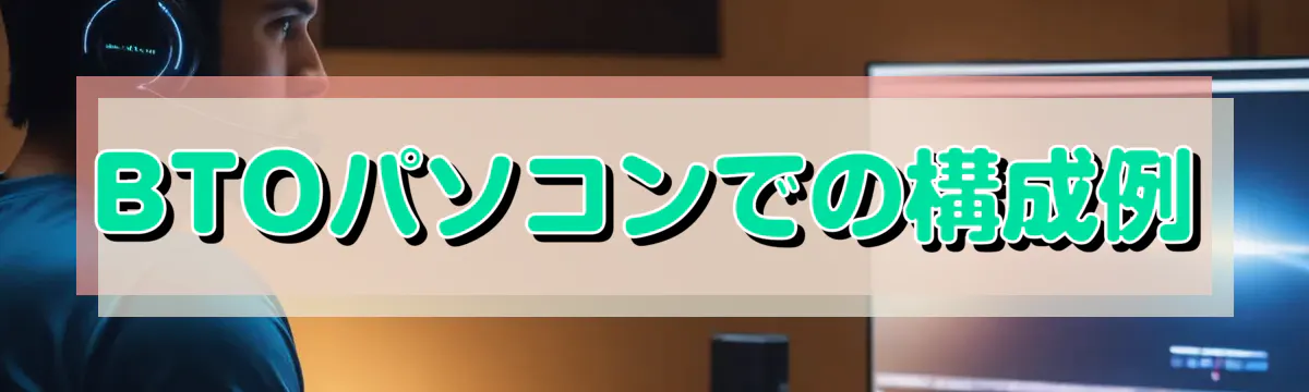 BTOパソコンでの構成例
