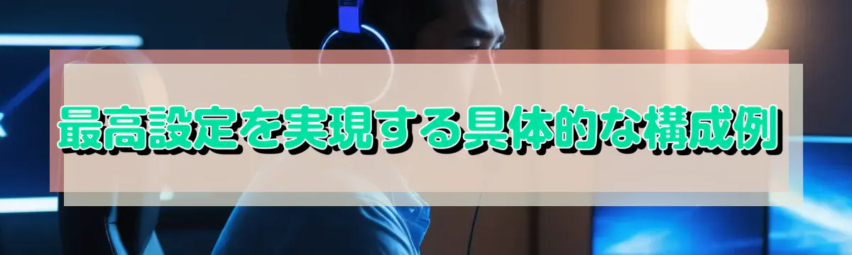 最高設定を実現する具体的な構成例