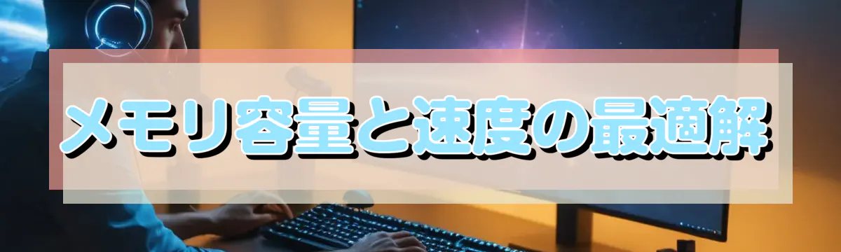 メモリ容量と速度の最適解