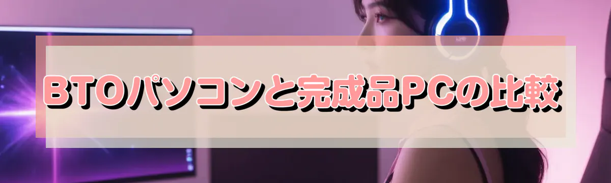 BTOパソコンと完成品PCの比較