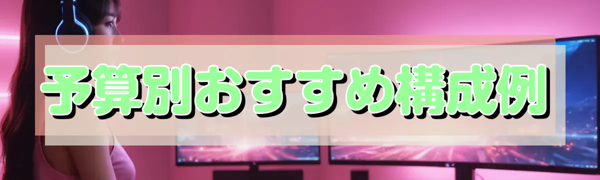 予算別おすすめ構成例
