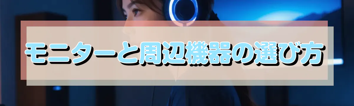 モニターと周辺機器の選び方