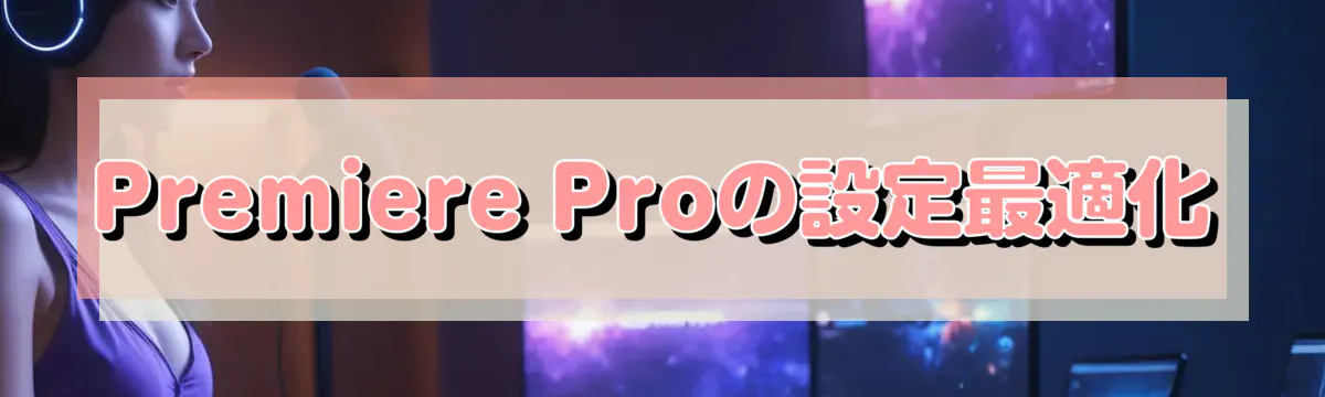 Premiere Proの設定最適化