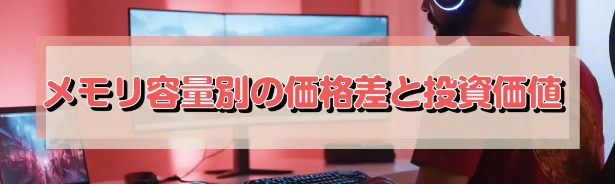 メモリ容量別の価格差と投資価値