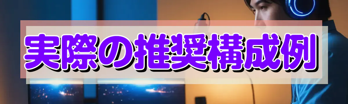 実際の推奨構成例