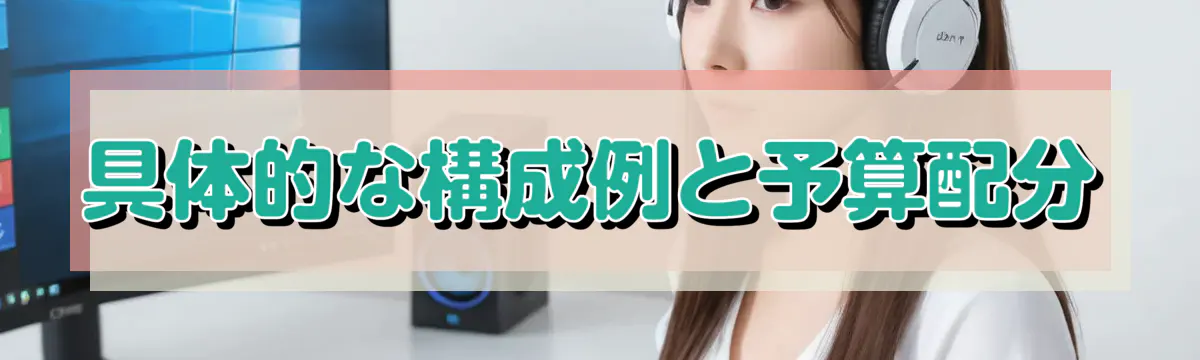 具体的な構成例と予算配分