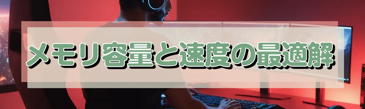 メモリ容量と速度の最適解