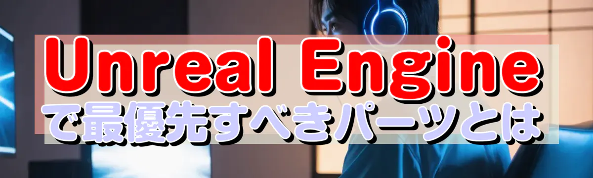 Unreal Engineで最優先すべきパーツとは