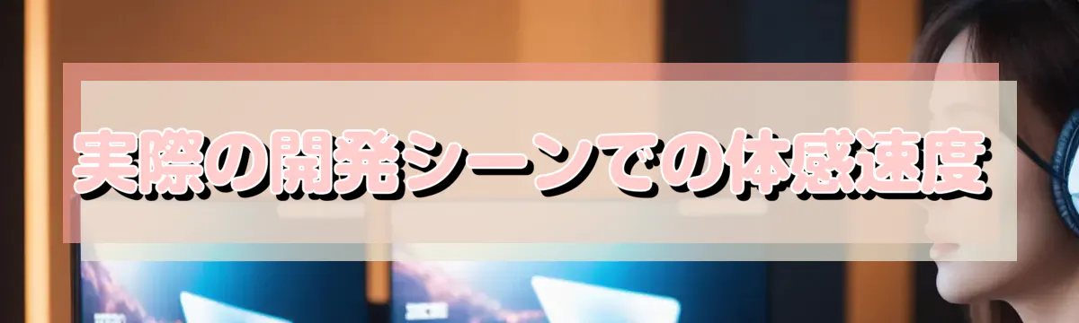 実際の開発シーンでの体感速度