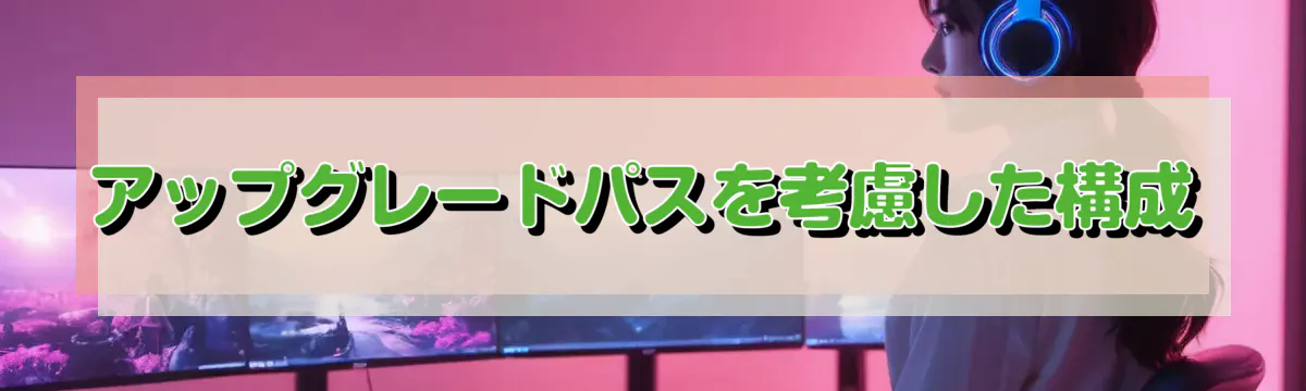 アップグレードパスを考慮した構成