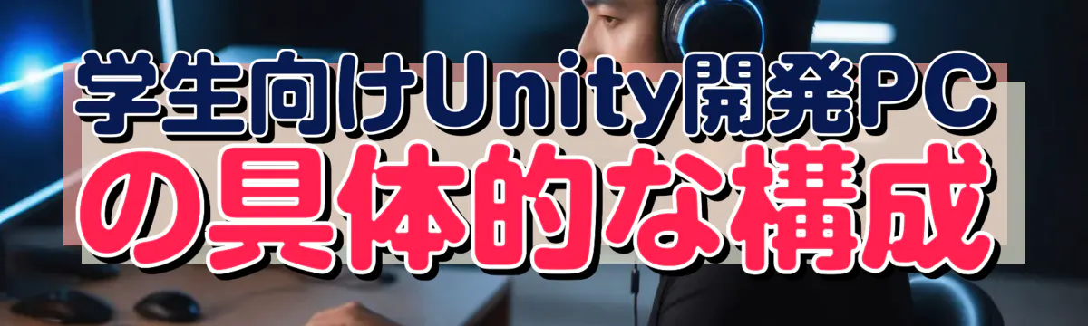 学生向けUnity開発PCの具体的な構成