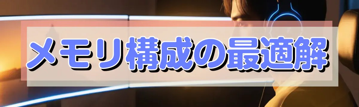 メモリ構成の最適解