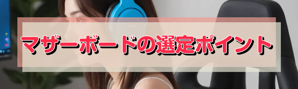 マザーボードの選定ポイント