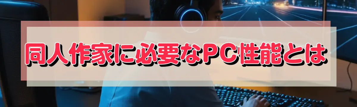 同人作家に必要なPC性能とは