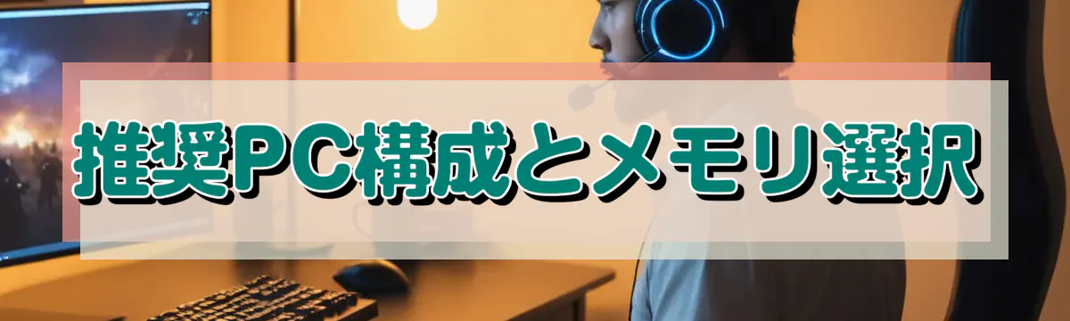 推奨PC構成とメモリ選択