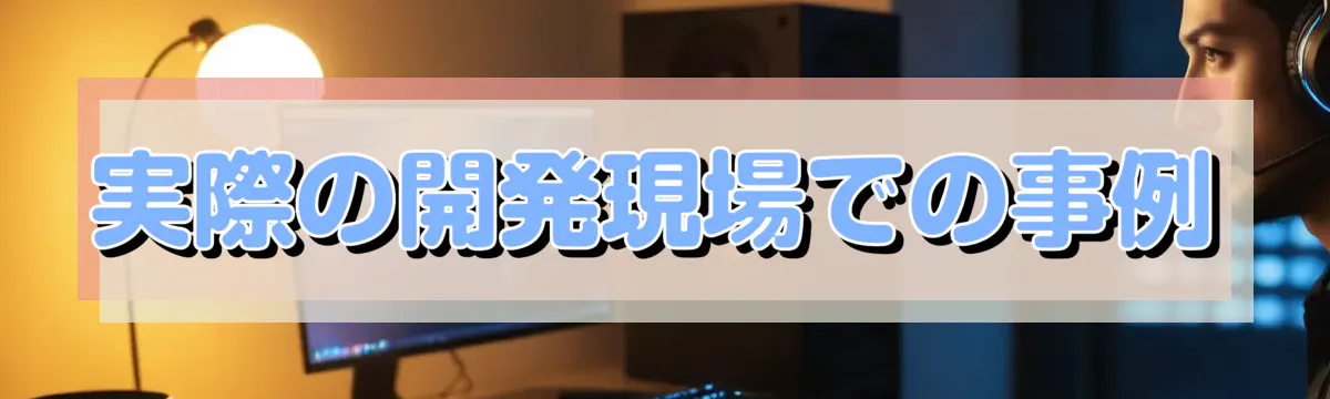 実際の開発現場での事例