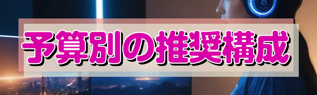 予算別の推奨構成