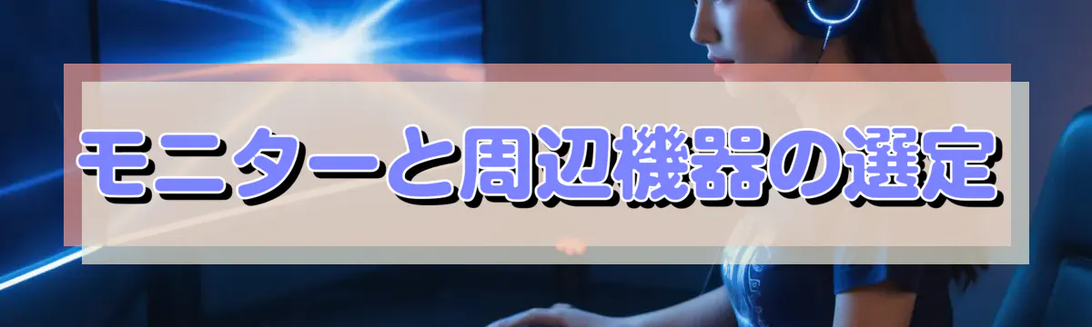 モニターと周辺機器の選定