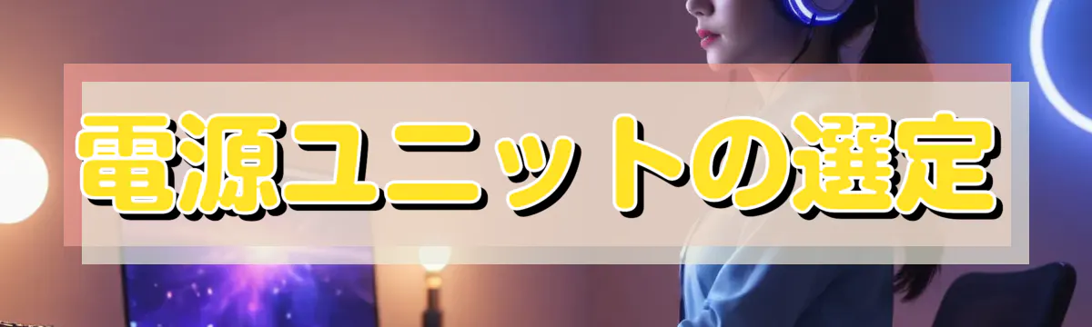 電源ユニットの選定