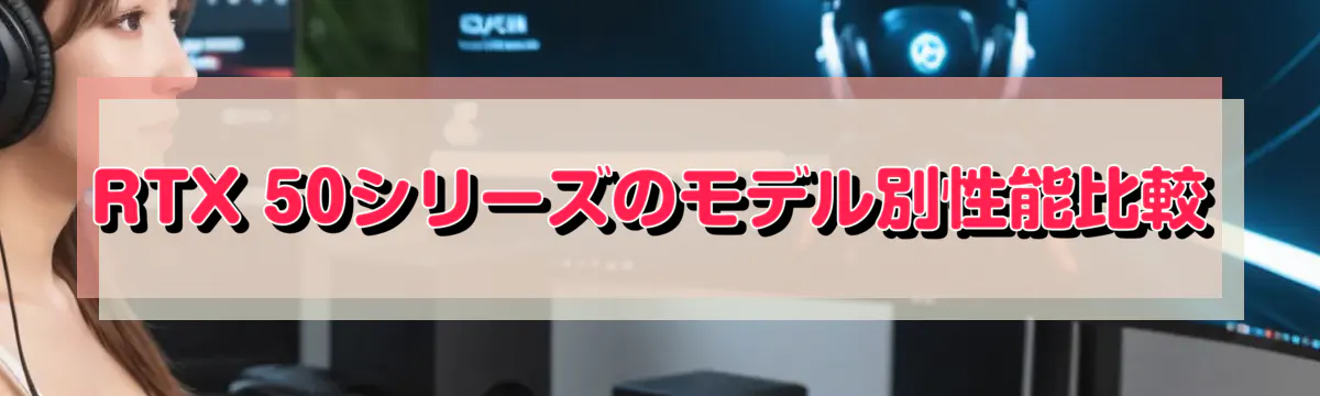 RTX 50シリーズのモデル別性能比較