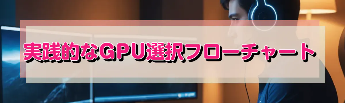 実践的なGPU選択フローチャート