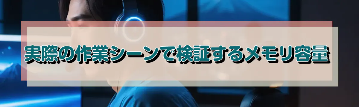 実際の作業シーンで検証するメモリ容量