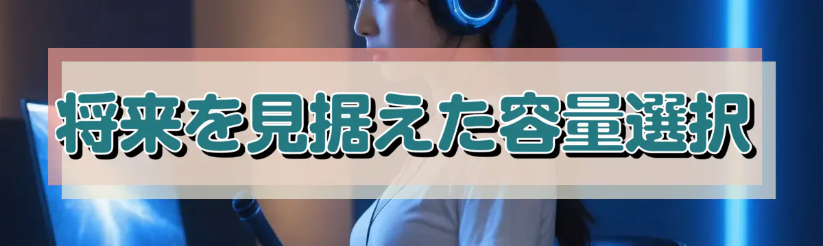 将来を見据えた容量選択