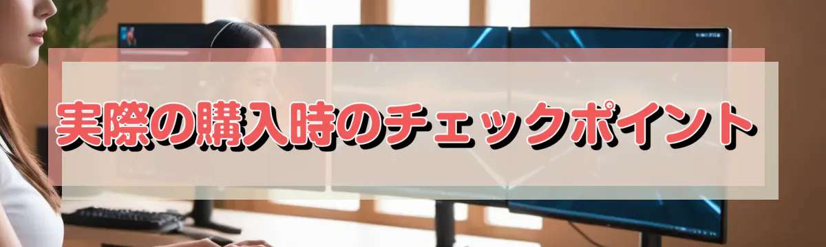 実際の購入時のチェックポイント