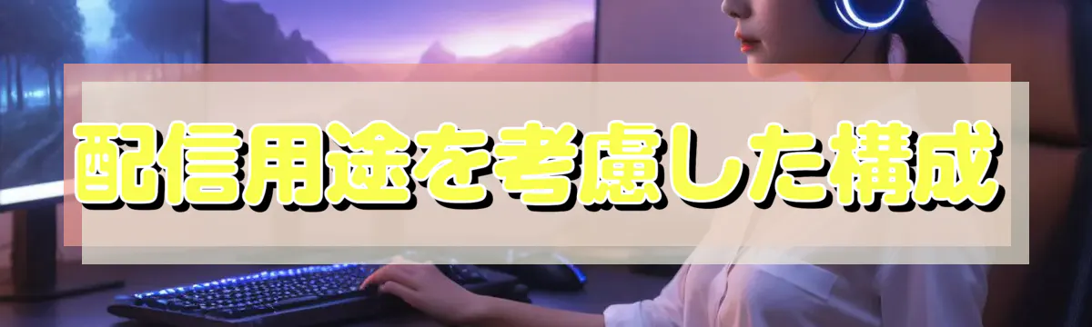 配信用途を考慮した構成