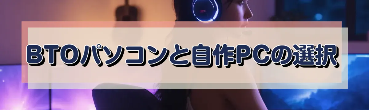 BTOパソコンと自作PCの選択