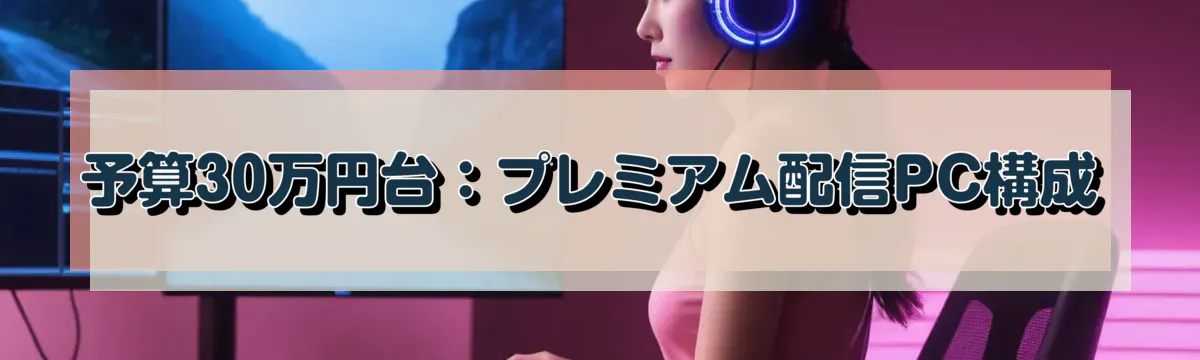 予算30万円台：プレミアム配信PC構成
