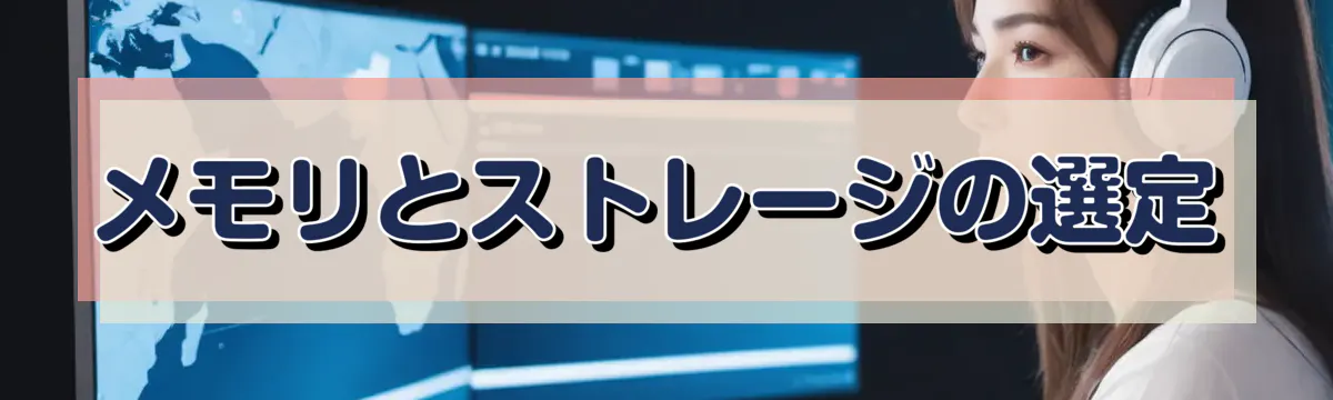 メモリとストレージの選定