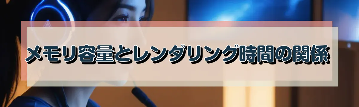 メモリ容量とレンダリング時間の関係