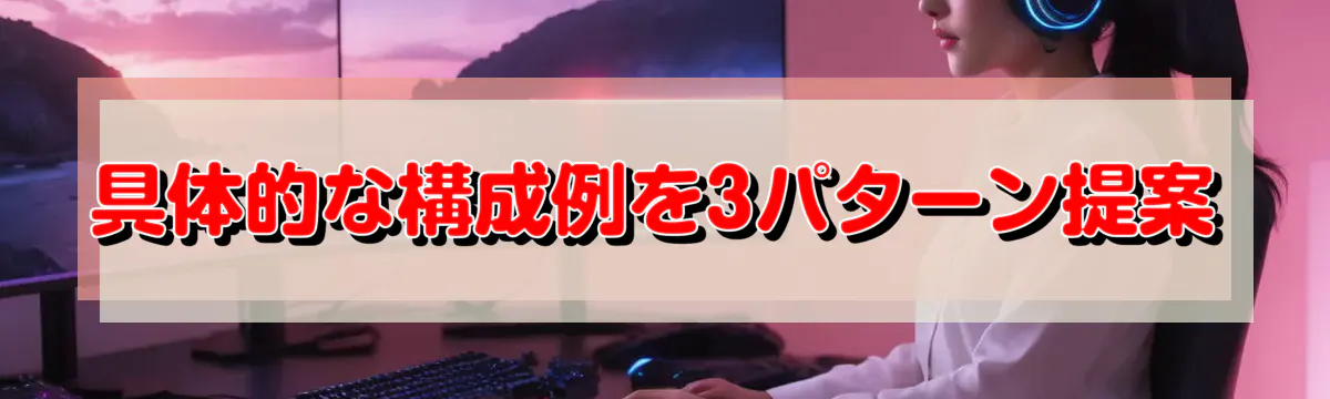 具体的な構成例を3パターン提案