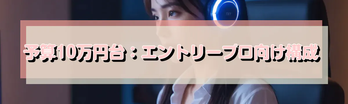 予算10万円台：エントリープロ向け構成