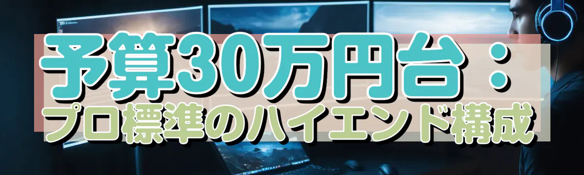 予算30万円台：プロ標準のハイエンド構成