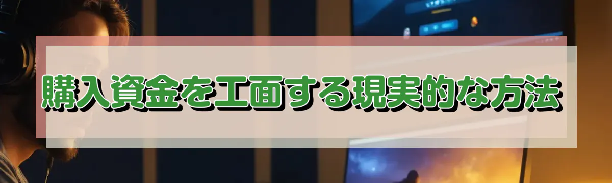 購入資金を工面する現実的な方法