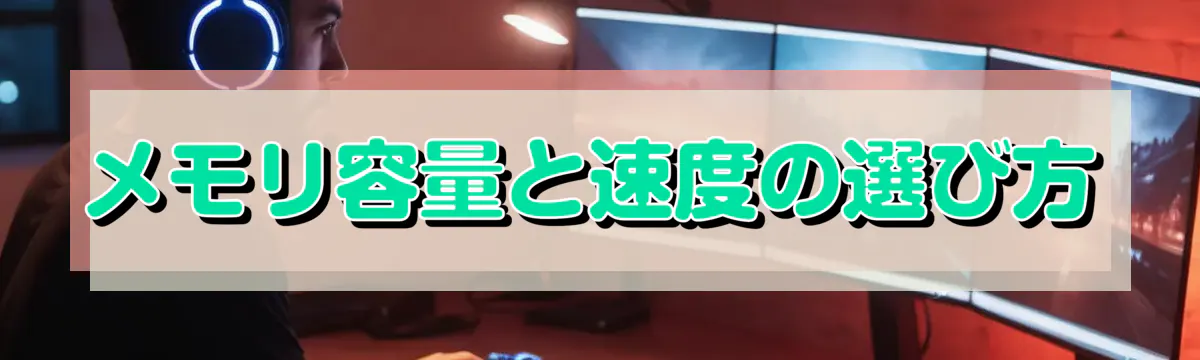 メモリ容量と速度の選び方