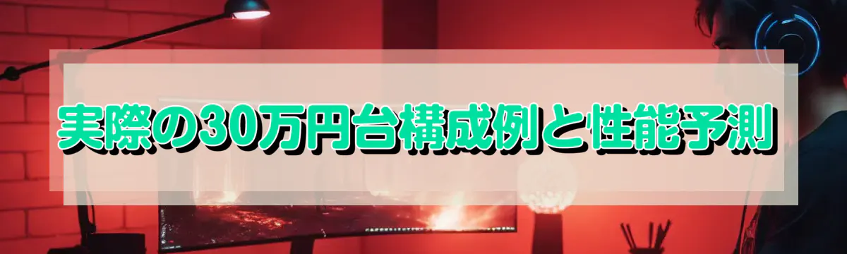 実際の30万円台構成例と性能予測