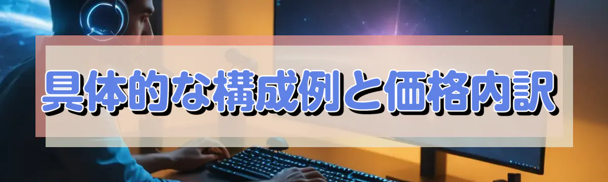 具体的な構成例と価格内訳