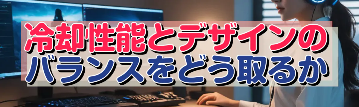 冷却性能とデザインのバランスをどう取るか