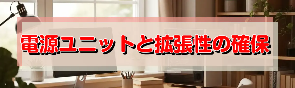 電源ユニットと拡張性の確保