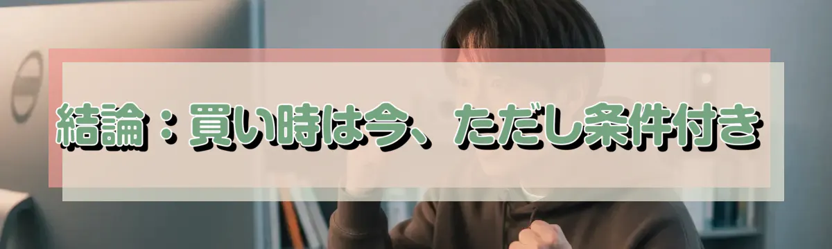 結論：買い時は今、ただし条件付き