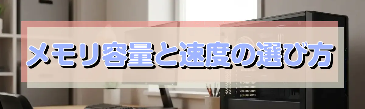 メモリ容量と速度の選び方