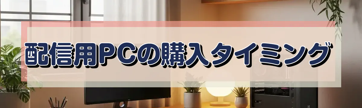 配信用PCの購入タイミング